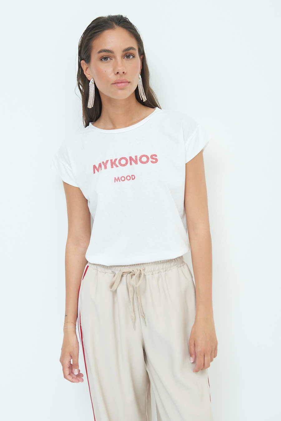 Kikisix T-SHIRT ''MYKONOS'' ROSSO