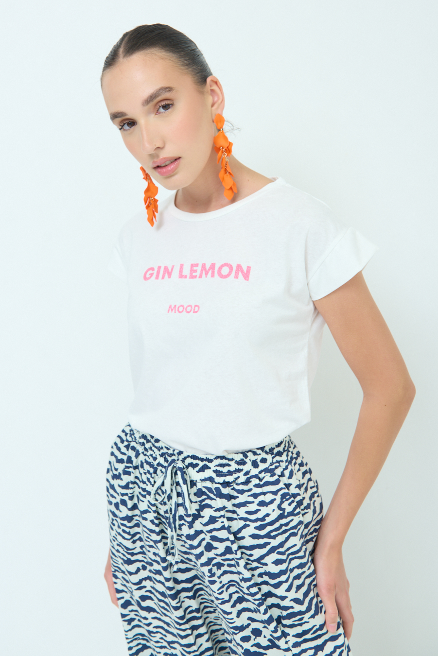 Kikisix T-SHIRT ''GIN LEMON'' BUBBLE