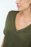 CASACCA OVER CON COSTINA VERDE MILITARE