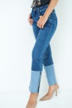 JEANS SLIM CON RISVOLTO CUCITO JEANS