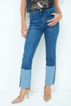 JEANS SLIM CON RISVOLTO CUCITO JEANS