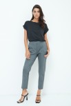 PANTALONE BASICO CON ELASTICO DT GRIGIO