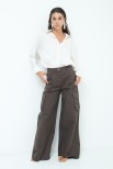 PANTALONE LARGO CON TASCHE MORO