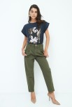 PANTALONE CARROT CON PINCE MUSCHIO