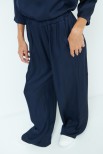 PANTALONE LARGO CON ELASTICO NOTTE