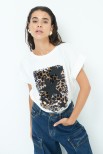 T-SHIRT STELLE E MACULATO BIANCO