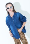 CAMICIA OVERSIZE JEANS MEDIO