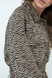 BOMBER CON TASCONI JACQUARD ZEBRA BEIGE