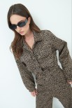 BOMBER CON TASCONI JACQUARD MACULATO BEIGE