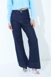 JEANS PALAZZO LAVAGGIO ZERO BLU