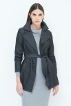 TRENCH COTONE NERO