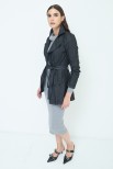 TRENCH COTONE NERO