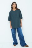 T-SHIRT OVERSIZE GRIGIO