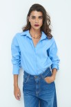 CAMICIA BASIC FINTONE CELESTE