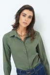 CAMICIA BASIC FINTONE VERDE MILITARE