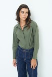 CAMICIA BASIC FINTONE VERDE MILITARE