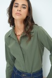 CAMICIA BASIC FINTONE VERDE MILITARE