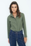 CAMICIA BASIC FINTONE VERDE MILITARE