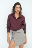 CAMICIA BASIC FINTONE VINO