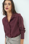 CAMICIA BASIC FINTONE VINO