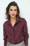 CAMICIA BASIC FINTONE VINO