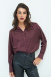 CAMICIA MANICA SENZA TG. RASO MARSALA