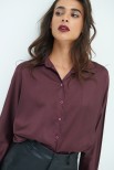 CAMICIA MANICA SENZA TG. RASO MARSALA