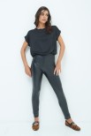 LEGGINGS ECOPELLE NERO