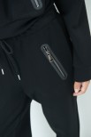 PANTALONE LUNGO ACCOPPIATO ZIP SPORT NERO