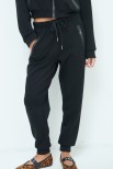 PANTALONE LUNGO ACCOPPIATO ZIP SPORT NERO