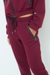 PANTALONE LUNGO ACCOPPIATO ZIP SPORT VINO