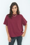 T-SHIRT SCATOLINA VINO