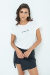 T-SHIRT RICAMO SPENSIERATA BIANCO