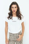 T-SHIRT RICAMO UNICA BIANCO