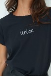 T-SHIRT RICAMO UNICA NERO