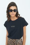 T-SHIRT RICAMO UNICA ORO