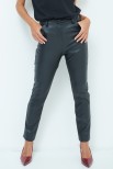 PANTALONE ECOPELLE REGULAR NERO