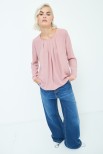 BLUSA GEORGETTE CON PIEGHE ROSA