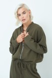 BOMBER CON TASCHE VERDE MILITARE