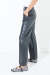 PANTALONE ECOPELLE NERO