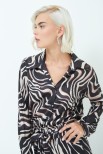 CAMICIA STAMPA ZEBRA NERO