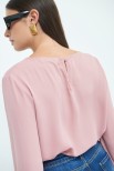 BLUSA GEORGETTE BOTTONI FODERATI ROSA