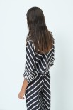 CAMICIA MANICA KIMONO CON NODO NERO