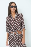 CAMICIA MANICA KIMONO CON NODO MORO