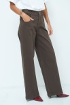 PANTALONE LARGO CON ELASTICO MORO