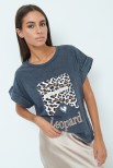 T-SHIRT RIQUADRO MACULA GRIGIO