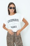 T-SHIRT OVER PARIS BIANCO