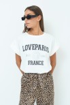 T-SHIRT OVER PARIS BIANCO