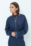 BOMBER RIGA LUREX BLU