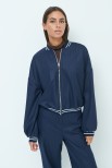 BOMBER RIGA LUREX BLU